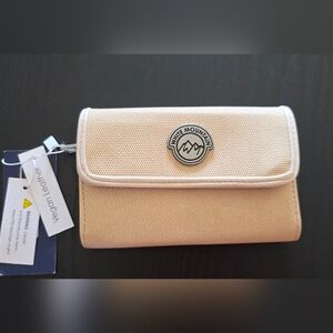 White Mountain Beige Phone Wallet